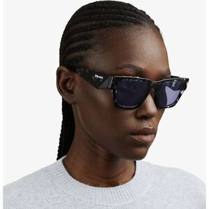 NEW Prada PRA06S 15O50B Tortoise Black Violet Mirror Square Unisex Sunglasses